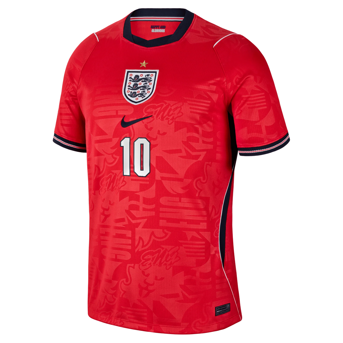 Jude Bellingham England National Team 2026 Away Stadium Jersey - Red