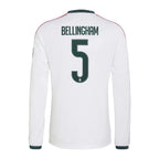 Jude Bellingham Real Madrid 2026/27 Home Long Sleeve Jersey - White