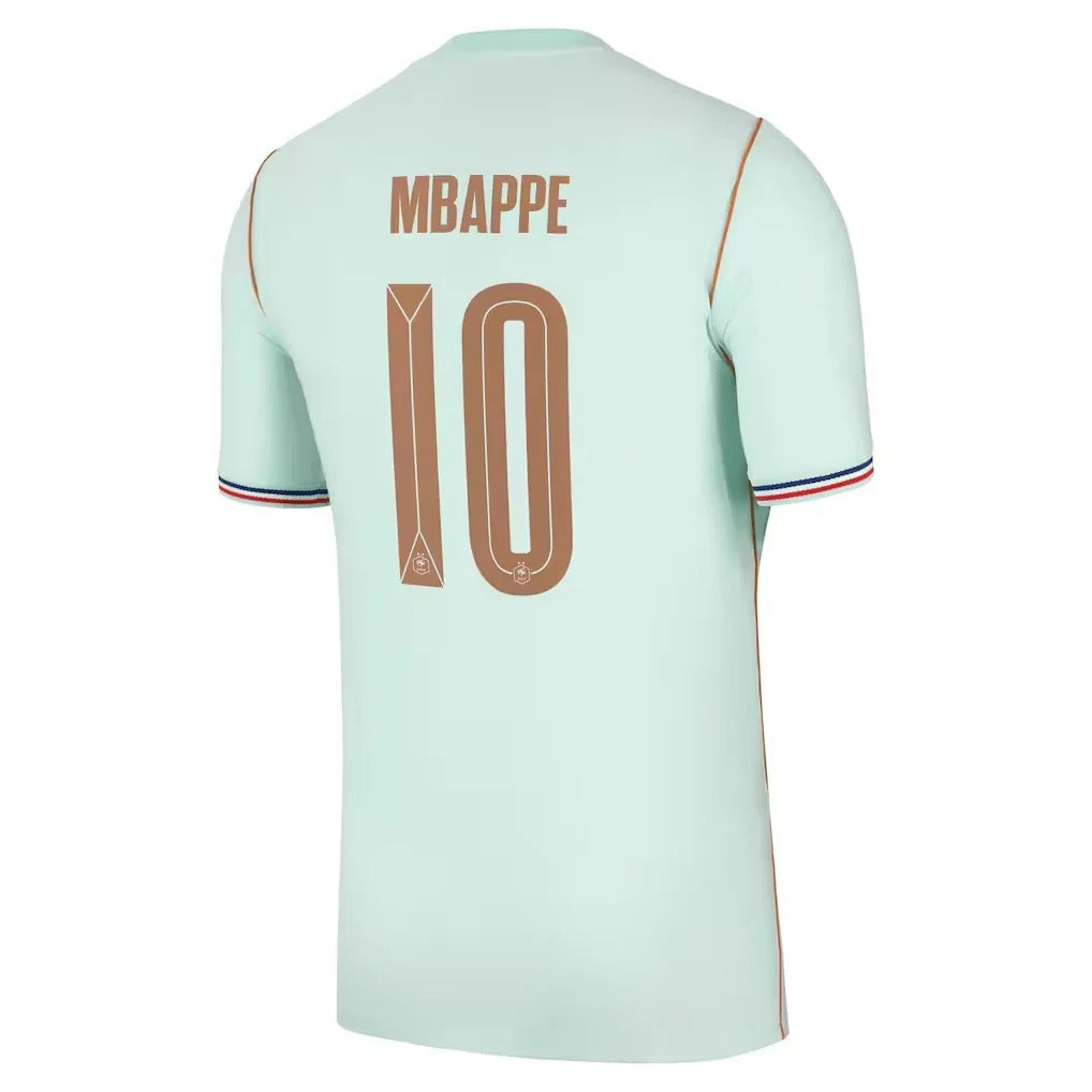 Kylian Mbappé France National Team 2026 Away Stadium Jersey - Green