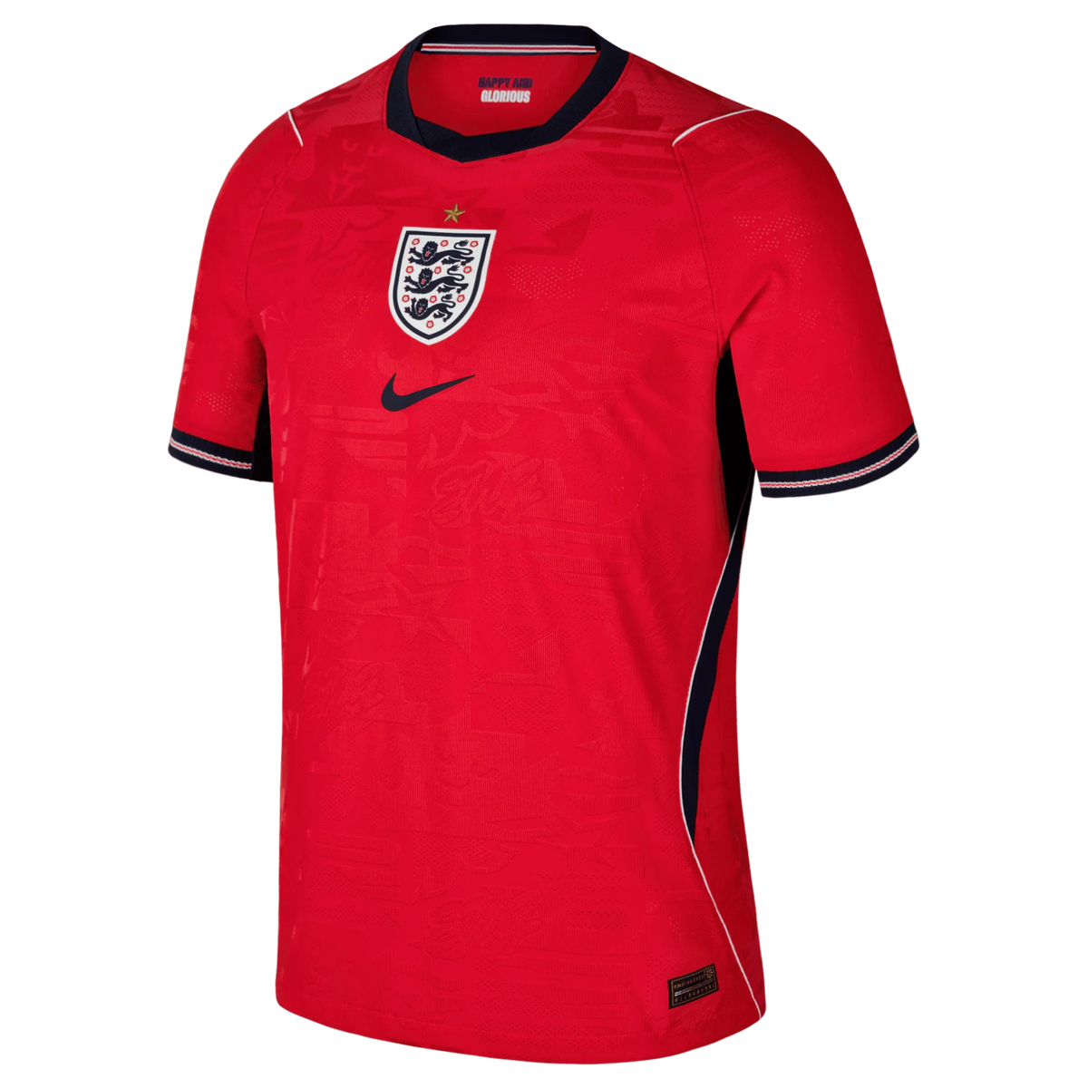 England National Team 2026 Away Match Jersey - Speed Red/Obsidian