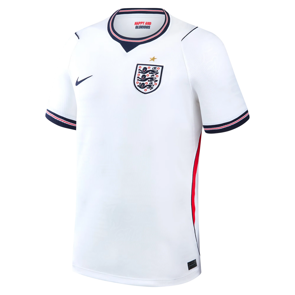 England National Team 2026 Home Stadium Jersey - White/Obsidian