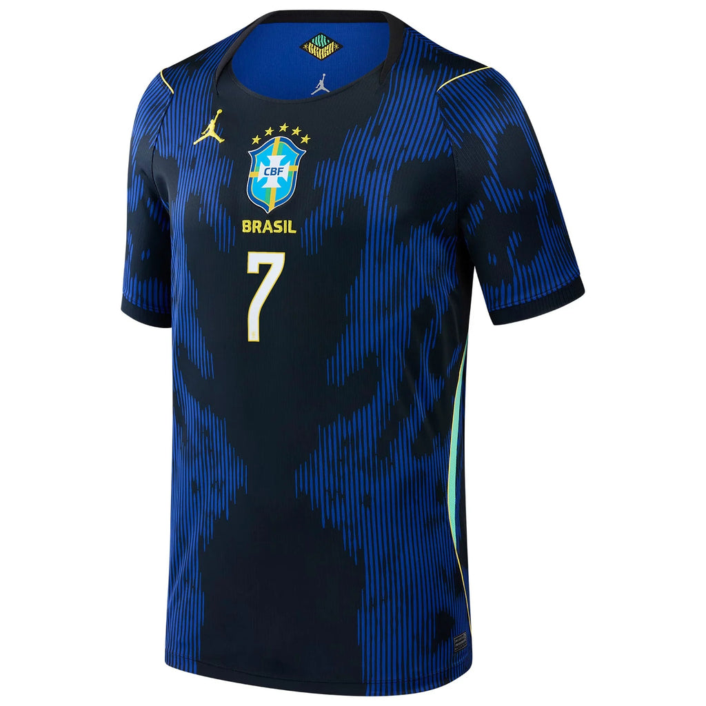 Vinicius Junior Brazil National Team 2026 Away Stadium Jersey - Blue