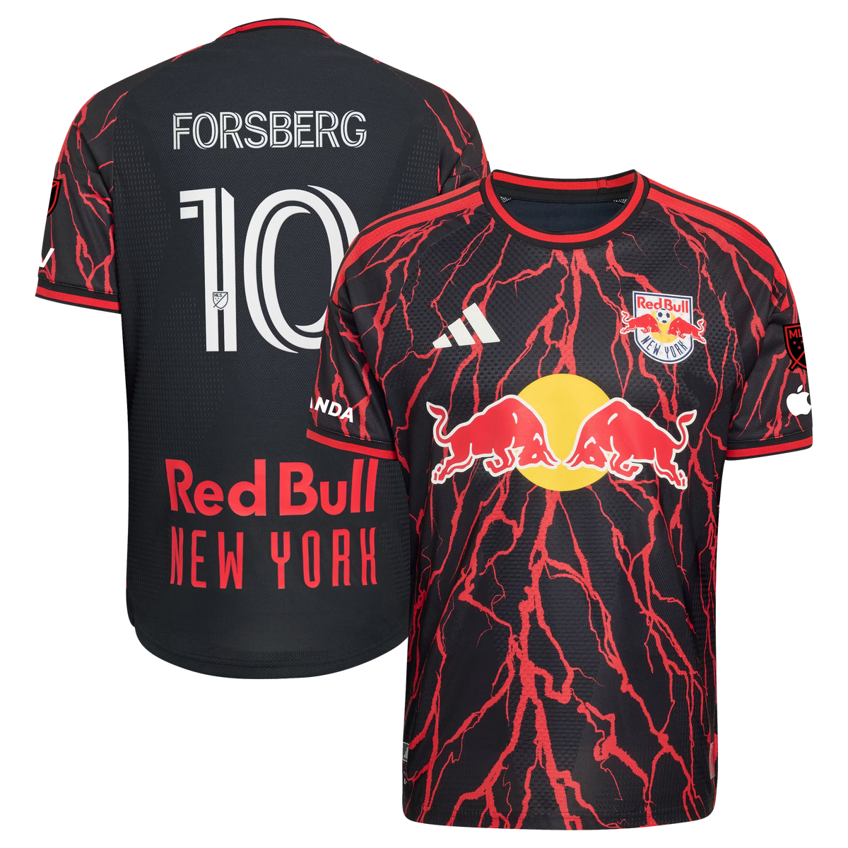 Emil Forsberg New York Red Bulls 2026 The Rooted Kit On-Field Patch Jersey - Black