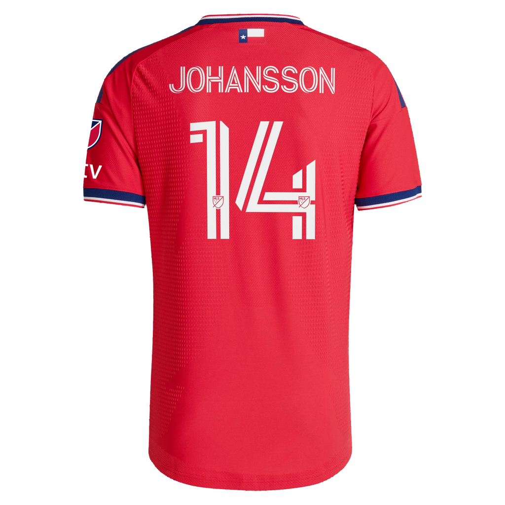 Herman Johansson FC Dallas 2026 DNA Kit On-Field Patch Jersey - Red