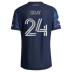 Tayvon Gray New York City FC 2026 The All Nations Kit On-Field Patch Jersey - Blue