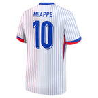 Kylian Mbappe France National Team 2024 Away Jersey - White