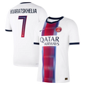Khvicha Kvaratskhelia Paris Saint-Germain 2026/27 Away Match Jersey - White
