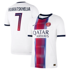 Khvicha Kvaratskhelia Paris Saint-Germain 2026/27 Away Match Jersey - White
