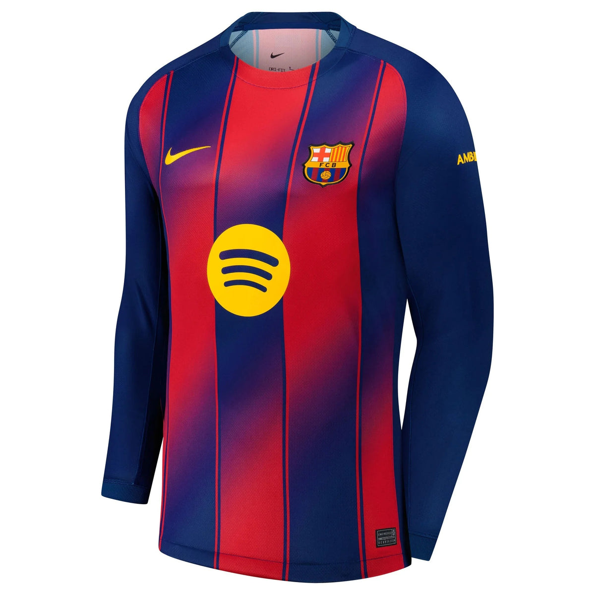 Pedri Barcelona 2025/26 Home Long Sleeve Jersey - Navy