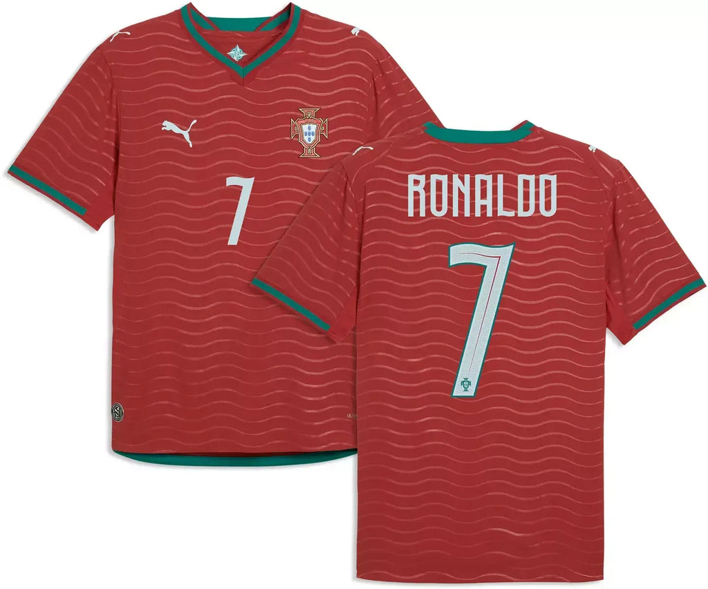 Portugal National Team 2026 Home Player Edition Jersey – Cristiano Ronaldo – Red/Gold/Green