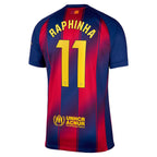 Raphinha Barcelona 2025/26 Home Jersey - Navy