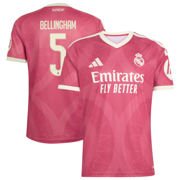 Jude Bellingham Real Madrid 2026/27 Third Jersey - Pink
