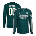 Real Madrid 2026/27 Away Custom Long Sleeve Jersey - Green