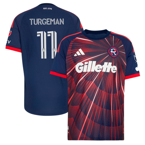 Dor Turgeman New England Revolution 2026 Independence Day On-Field Patch Jersey - Blue