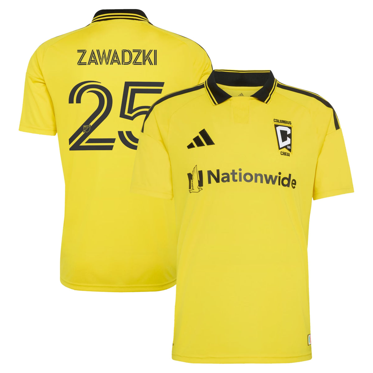 Sean Zawadzki Columbus Crew 2026 The Crafted for Excellence Kit Jersey - Yellow