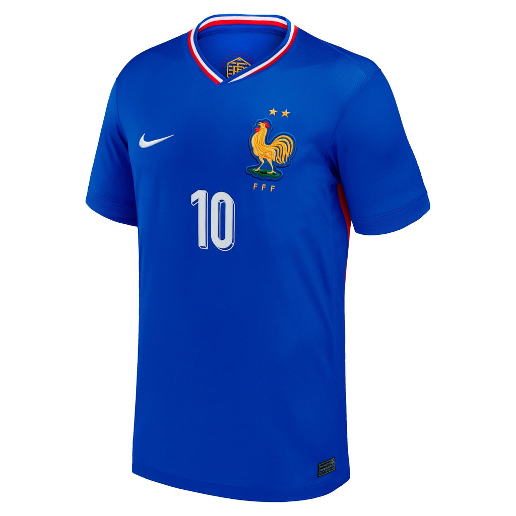 Kylian Mbappe France National Team  2024 Home Jersey - Blue
