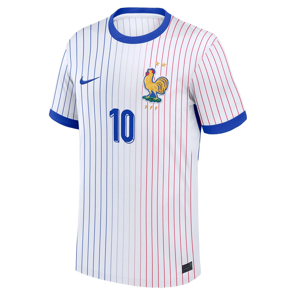 Kylian Mbappe France National Team 2024 Away Jersey - White