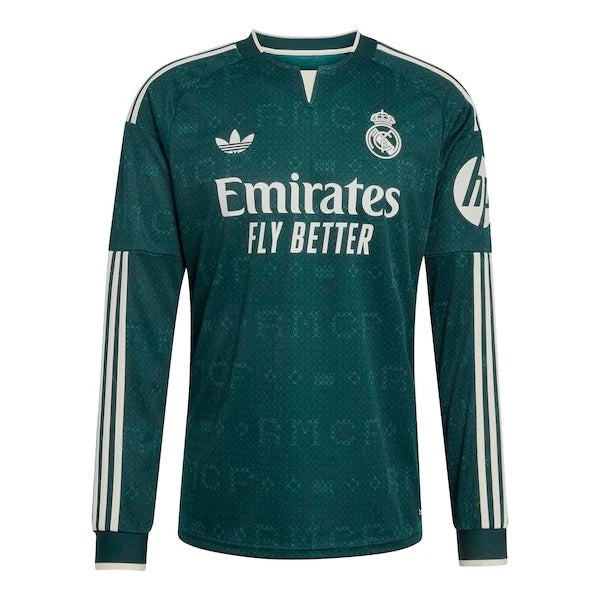Real Madrid 2026/27 Away Custom Long Sleeve Jersey - Green