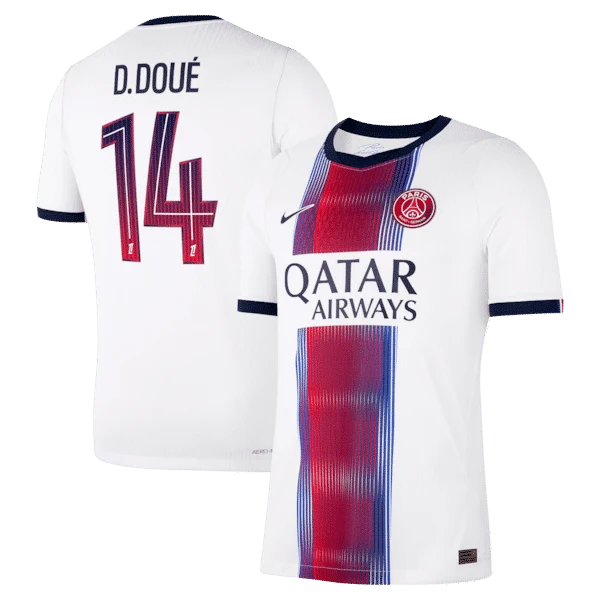 Désiré Doué Paris Saint-Germain 2026/27 Away Match Jersey - White