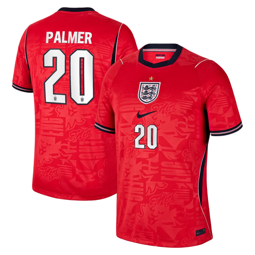 Cole Palmer England National Team 2026 Away Stadium Jersey - Red