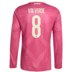 Federico Valverde Real Madrid 2026/27 Third Long Sleeve Jersey - Pink