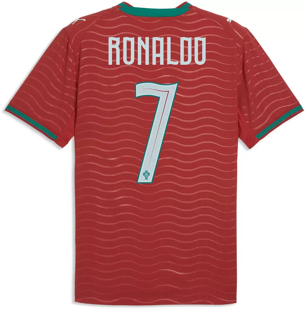 Portugal National Team 2026 Home Player Edition Jersey – Cristiano Ronaldo – Red/Gold/Green