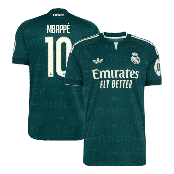 Kylian Mbappé Real Madrid 2026/27 Away Jersey - Green