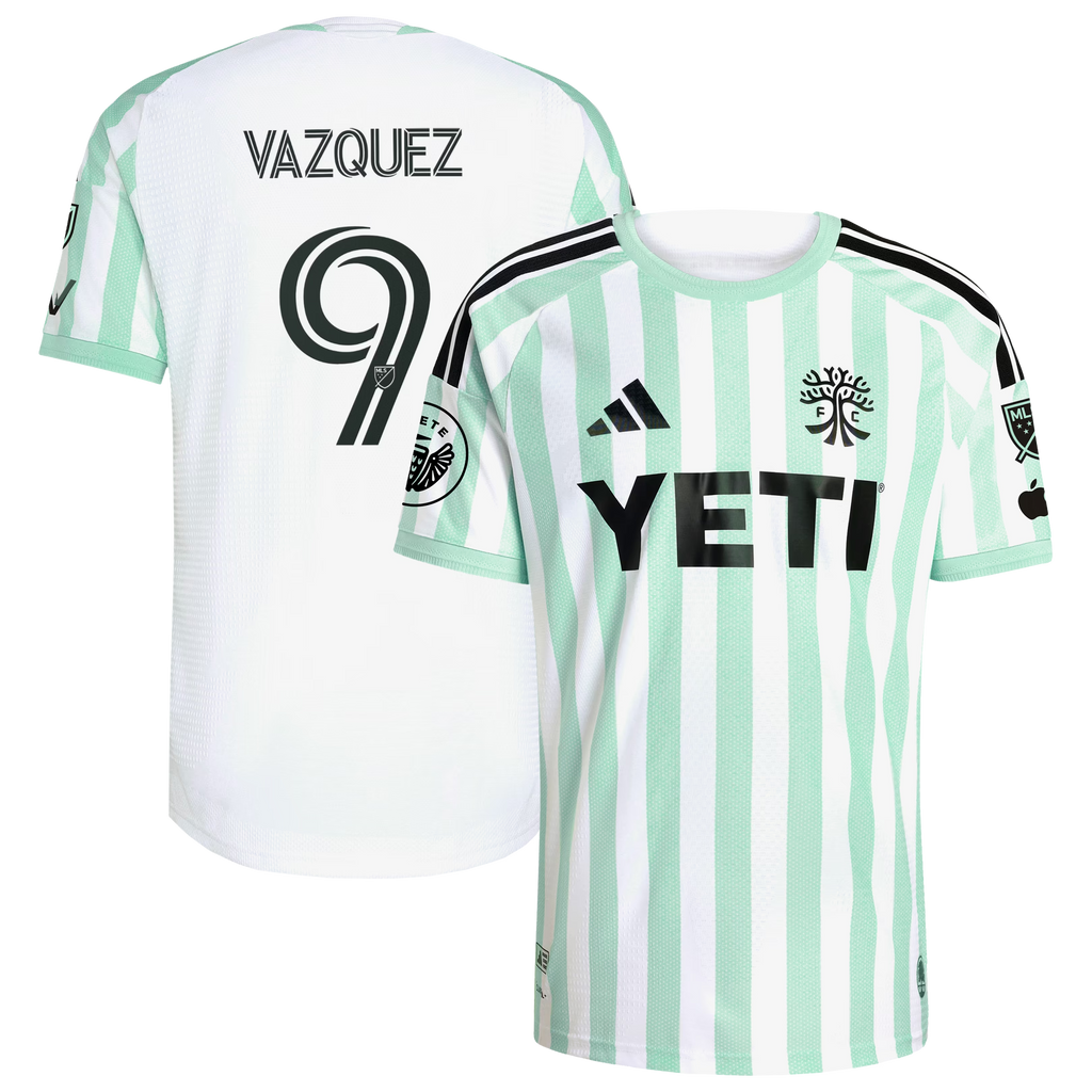 Brandon Vazquez Austin FC 2026 The Rooted Kit On-Field Patch Jersey - White
