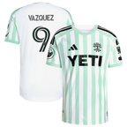 Brandon Vazquez Austin FC 2026 The Rooted Kit On-Field Patch Jersey - White