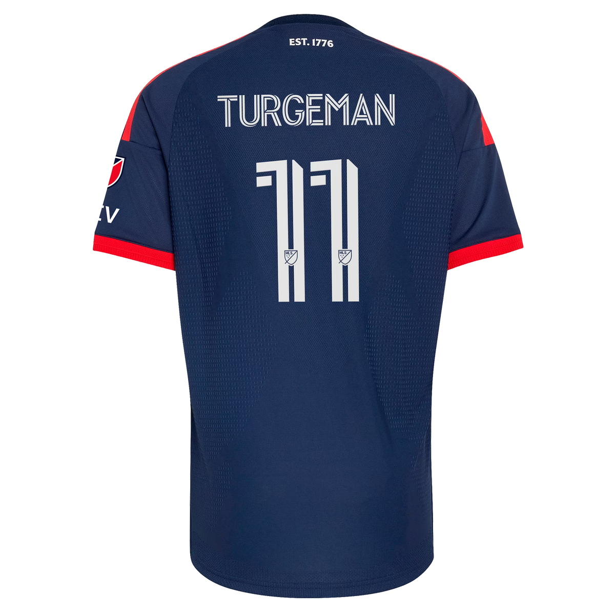Dor Turgeman New England Revolution 2026 Independence Day On-Field Patch Jersey - Blue