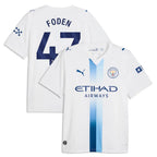 Phil Foden Manchester City 2026/27 Third Jersey - White