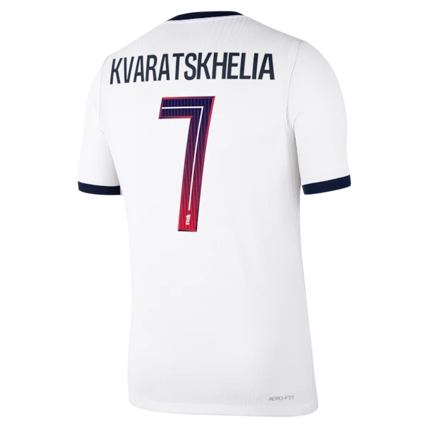 Khvicha Kvaratskhelia Paris Saint-Germain 2026/27 Away Match Jersey - White
