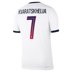 Khvicha Kvaratskhelia Paris Saint-Germain 2026/27 Away Match Jersey - White