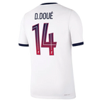 Désiré Doué Paris Saint-Germain 2026/27 Away Match Jersey - White