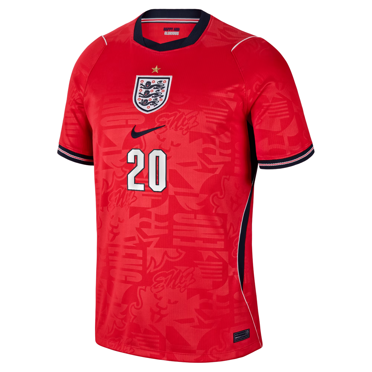Cole Palmer England National Team 2026 Away Stadium Jersey - Red