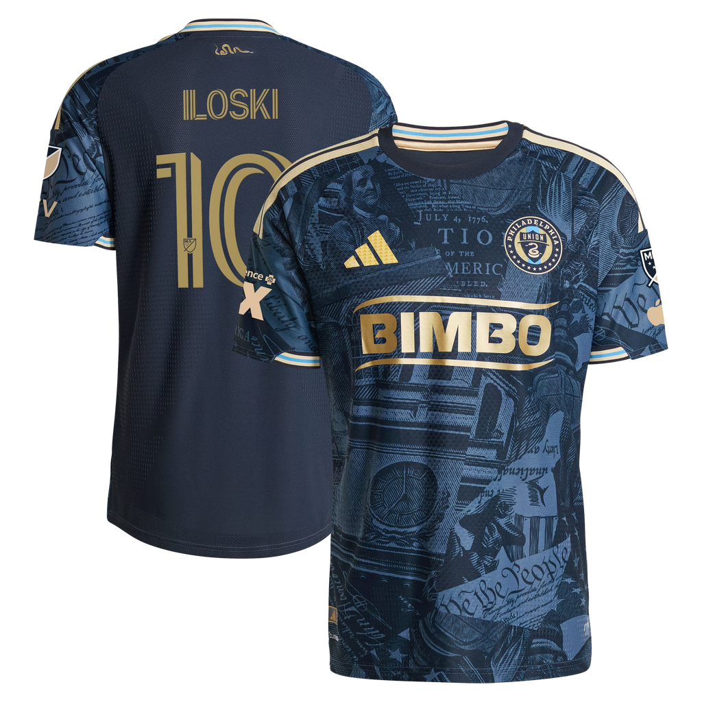 Milan Iloski Philadelphia Union 2026 1776 Kit On-Field Patch Jersey - Navy