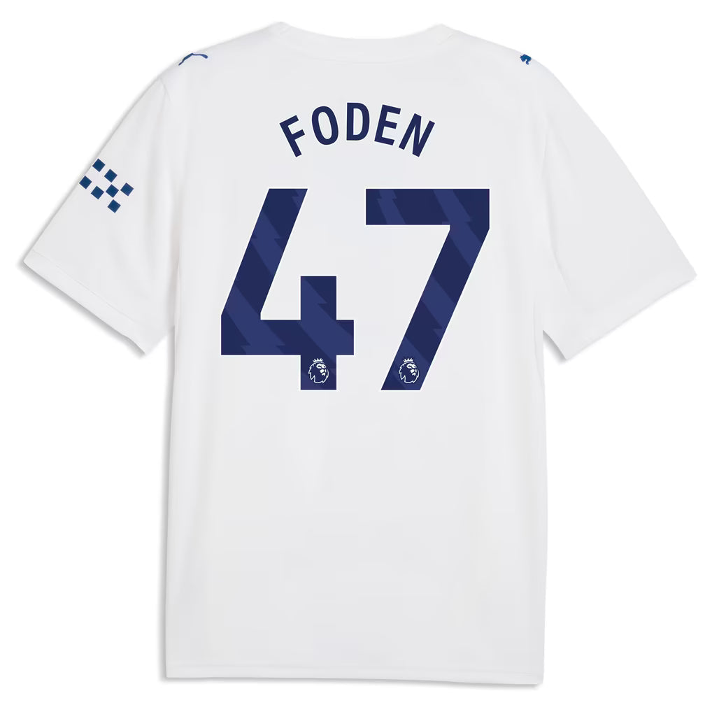 Phil Foden Manchester City 2026/27 Third Jersey - White