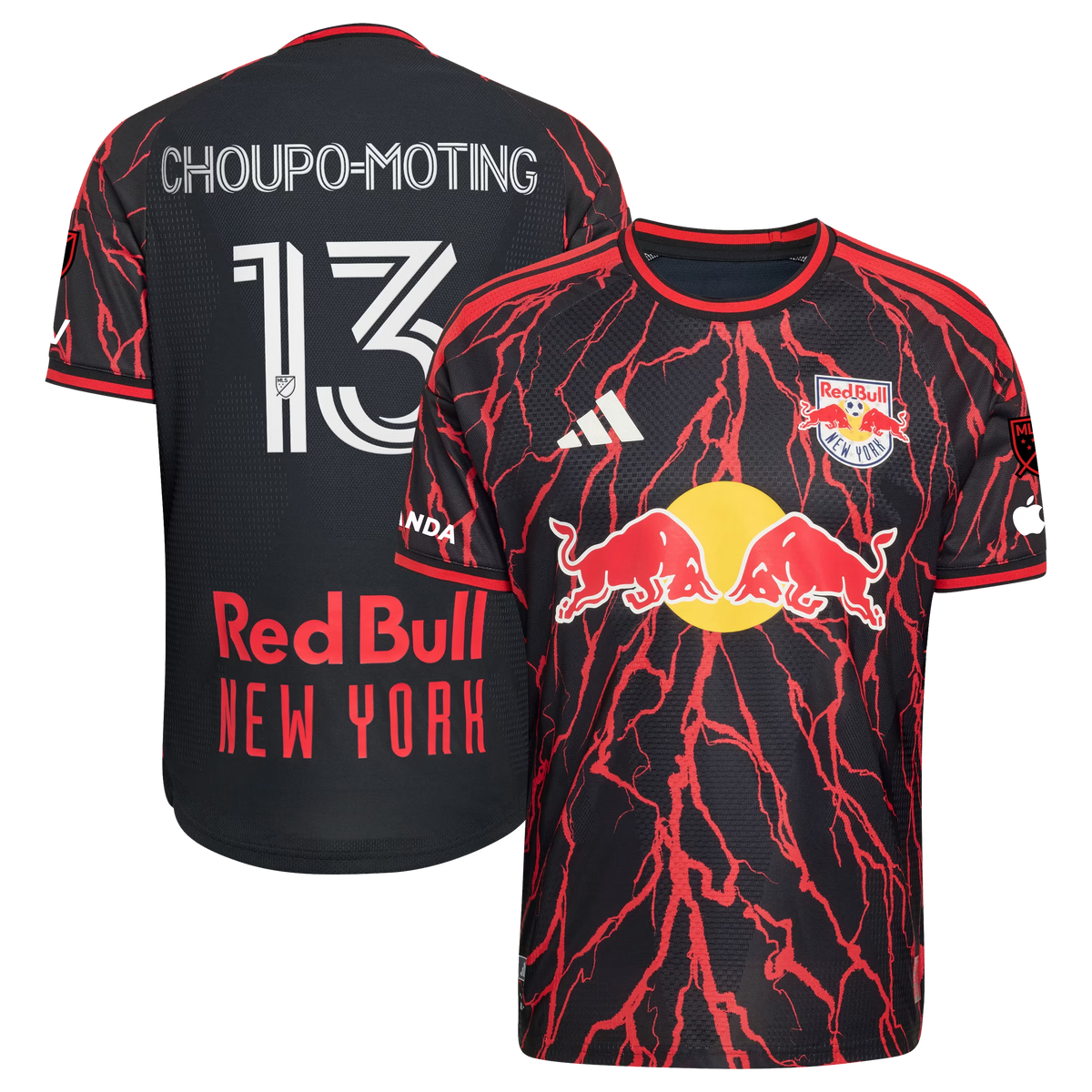 Eric Maxim Choupo-Moting New York Red Bulla 2026 The Rooted Kit On-Field Patch Jersey - Black