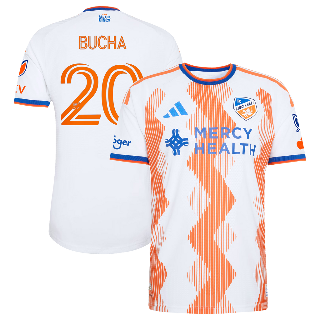 Pavel Bucha FC Cincinnati 2026 The Seven Hills Kit On-Field Patch Jersey - White