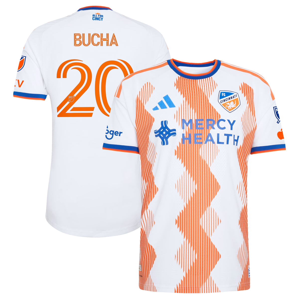 Pavel Bucha FC Cincinnati 2026 The Seven Hills Kit On-Field Patch Jersey - White