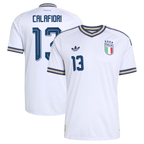 Riccardo Calafiori Italy National Team 2026 Away On-Field Jersey - Light Blue
