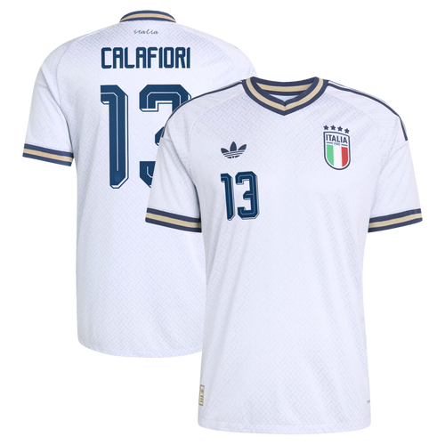 Riccardo Calafiori Italy National Team 2026 Away On-Field Jersey - Light Blue