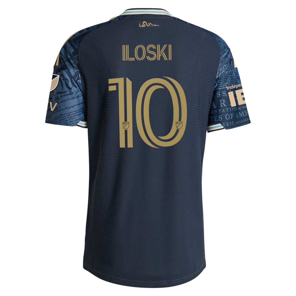 Milan Iloski Philadelphia Union 2026 1776 Kit On-Field Patch Jersey - Navy
