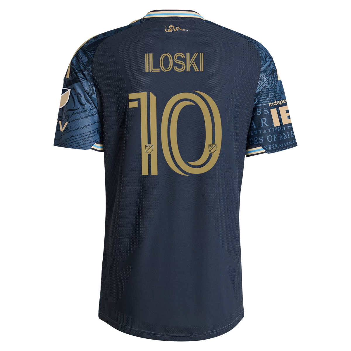Milan Iloski Philadelphia Union 2026 1776 Kit On-Field Patch Jersey - Navy