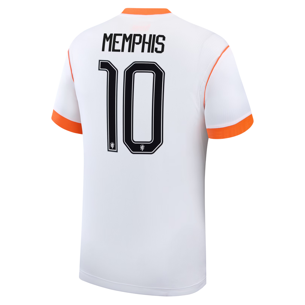 Memphis Depay Netherlands National Team  2026 Away Stadium Jersey - White