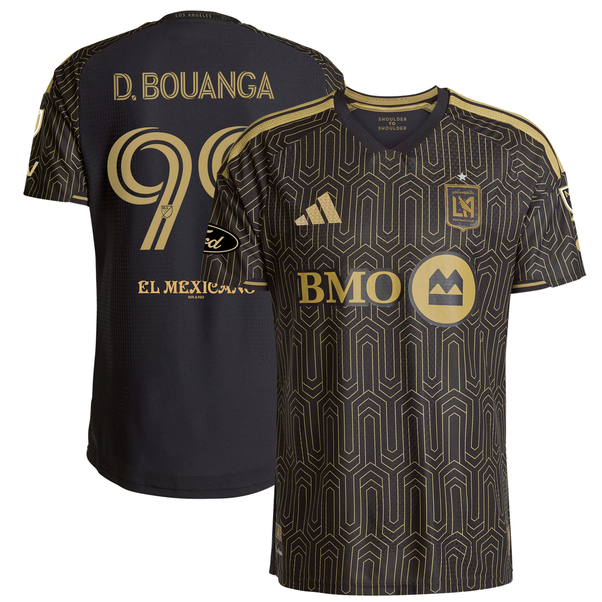 Denis Bouanga LAFC 2026 Primary Kit On-Field Patch Jersey - Black