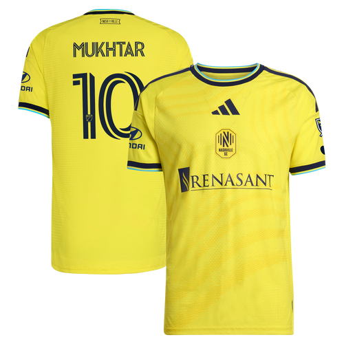 Hany Mukhtar Nashville SC 2026 The Reverb Kit On-Field Patch Jersey - Yellow