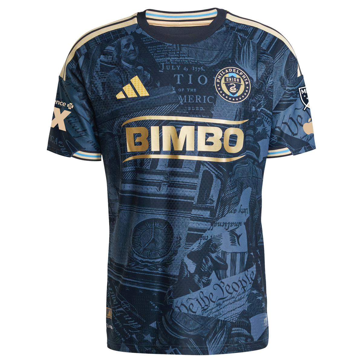 Quinn Sullivan Philadelphia Union 2026 1776 Kit On-Field Patch Jersey - Navy