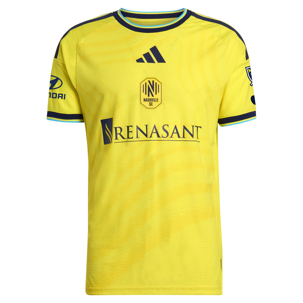 Edvard Tagseth Nashville SC 2026 The Reverb Kit On-Field Patch Jersey - Yellow