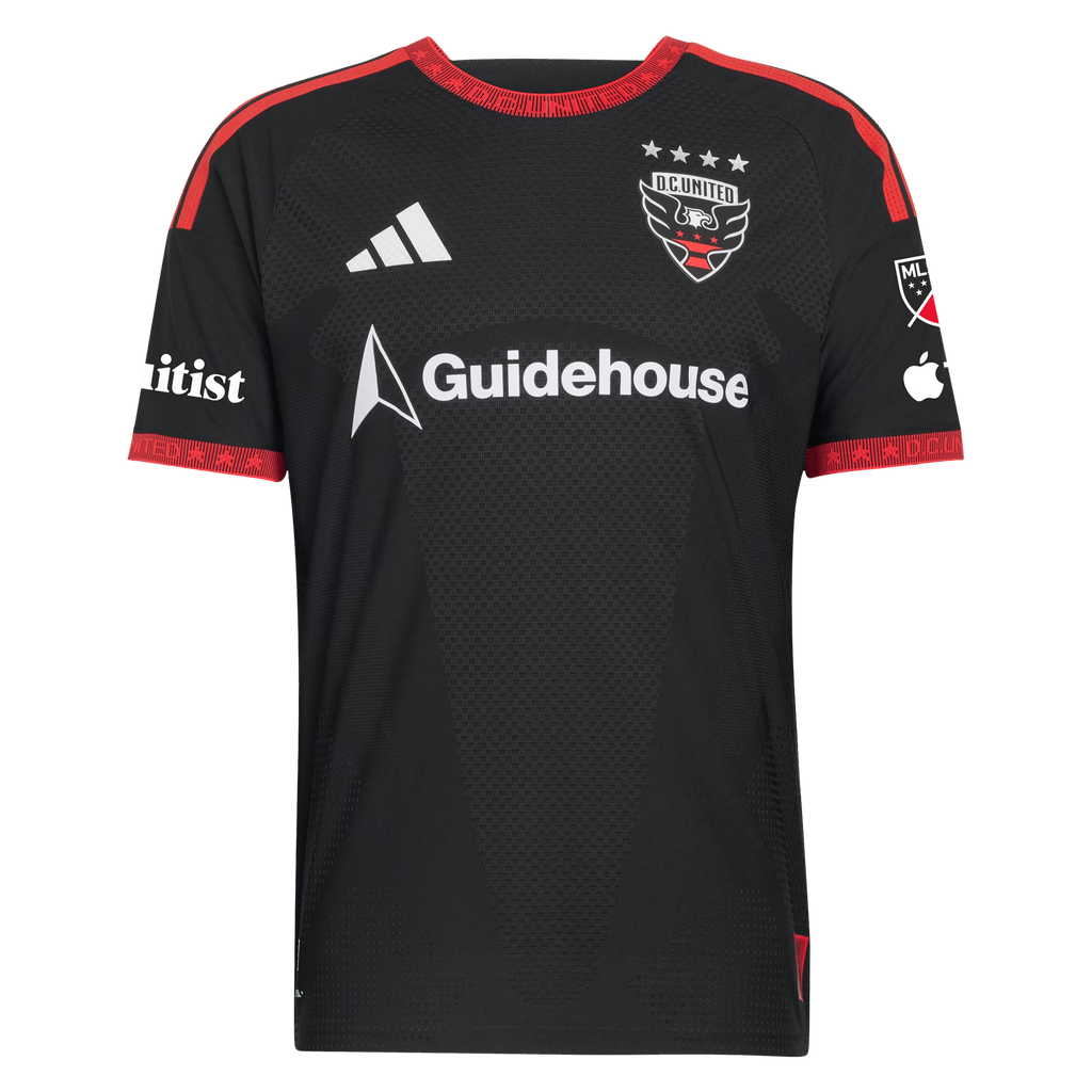 Lucas Bartlett D.C. United 2026 Black-and-Red Kit On-Field Patch Jersey - Black